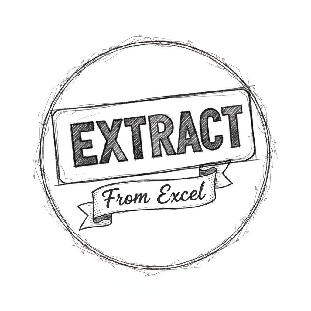 Extract From Excel - Product Hunt launch logo and brand identity
