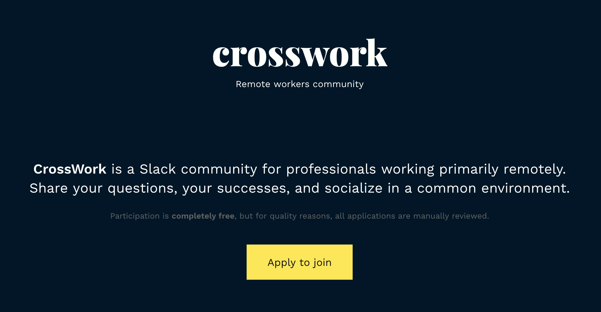 CrossWork gallery image