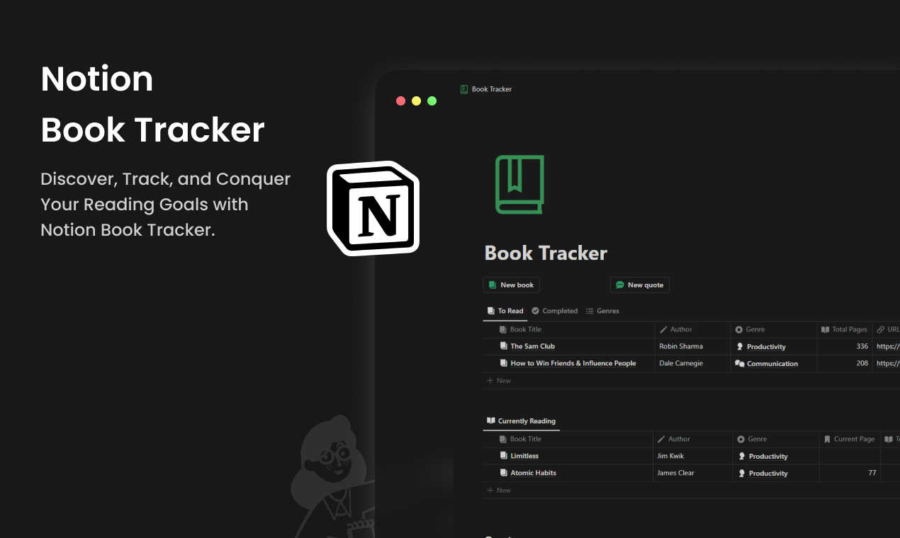 Notion Book Tracker gallery image