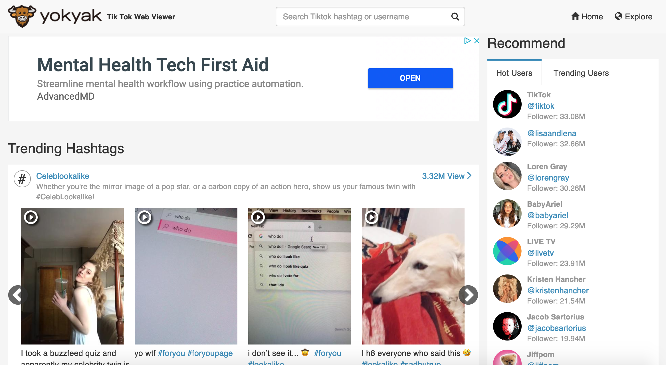 YokYak - Tiktok Web Viewer gallery image