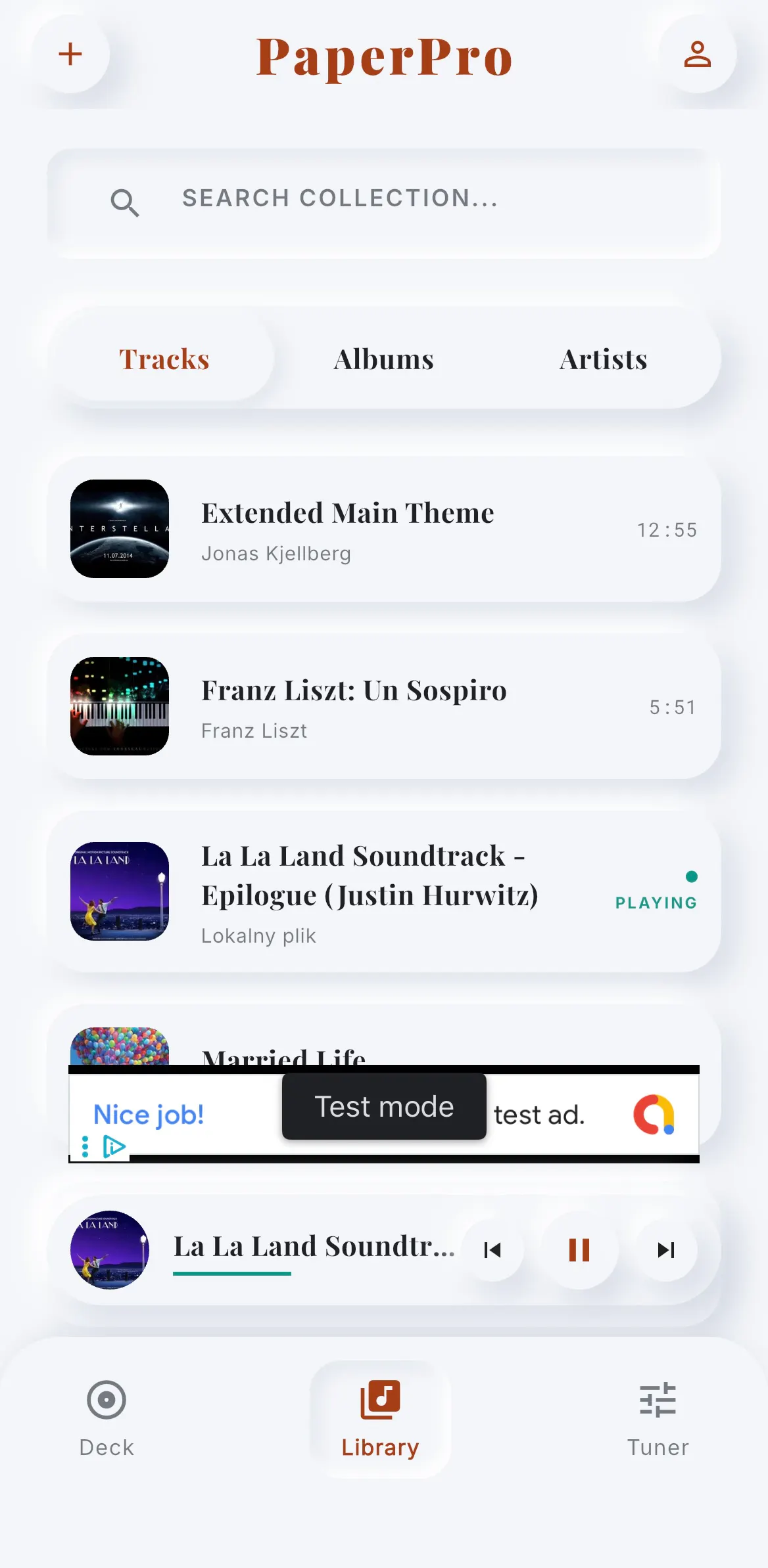 PaperPro Music Player gallery image