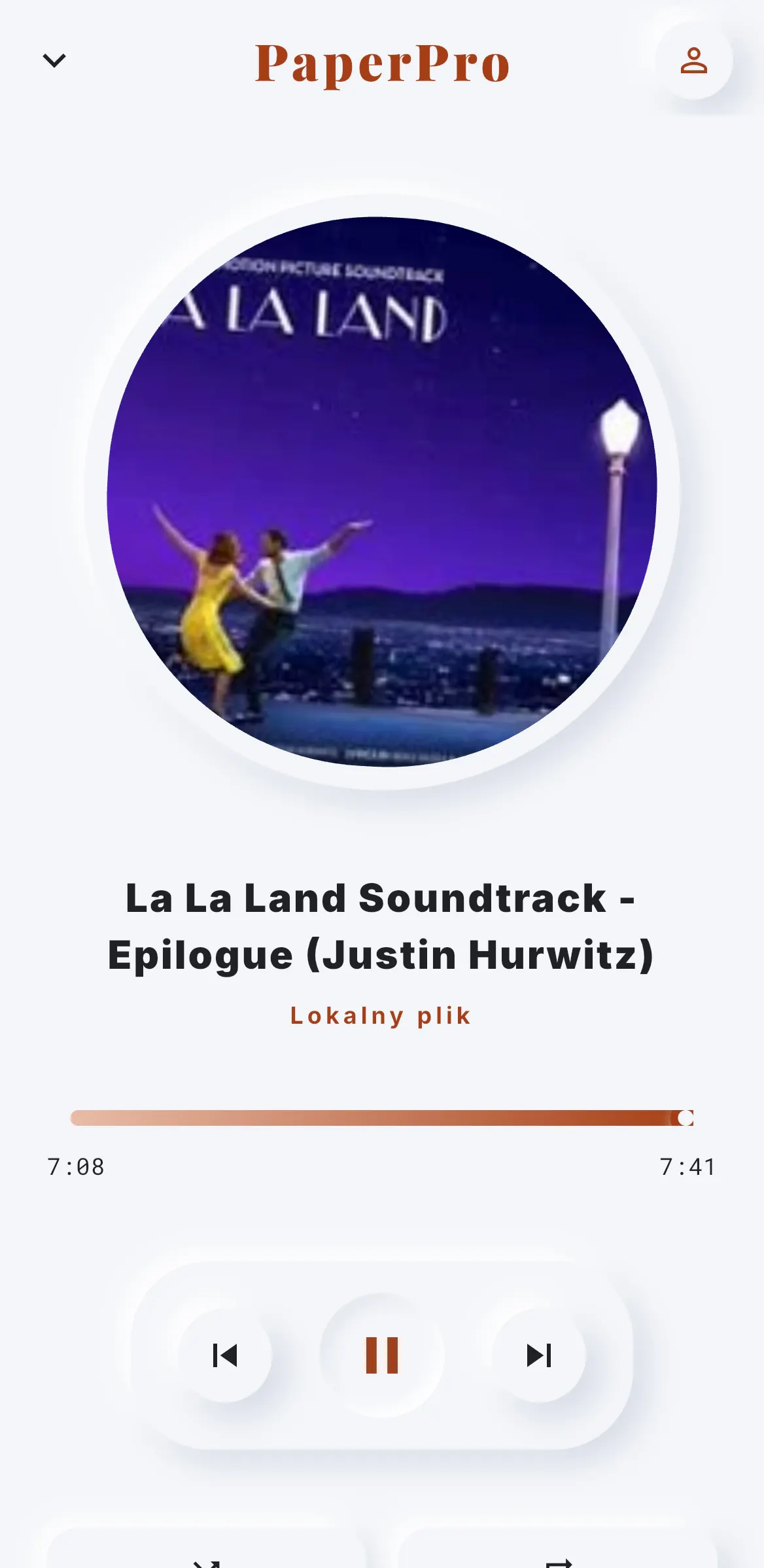 PaperPro Music Player gallery image