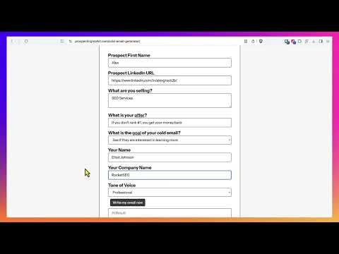 Free Personalized Cold Email Generator gallery image