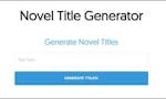 Novel Title Generator image