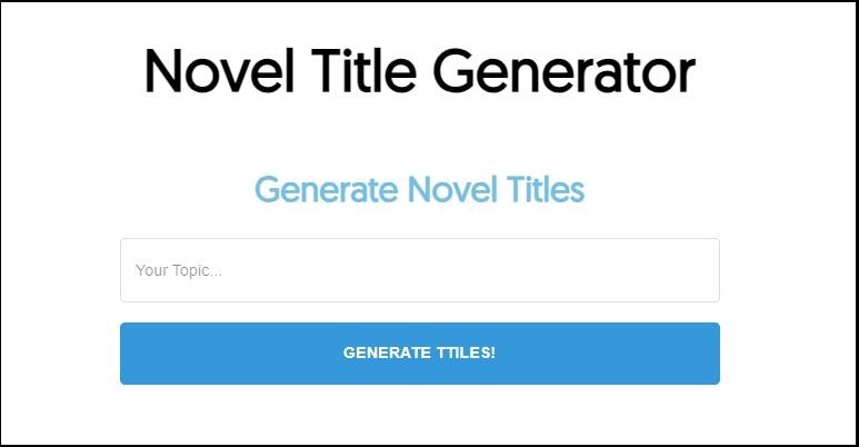 Generador de título novedoso - Elaborando el nombre perfecto de tu obra maestra literaria media 1