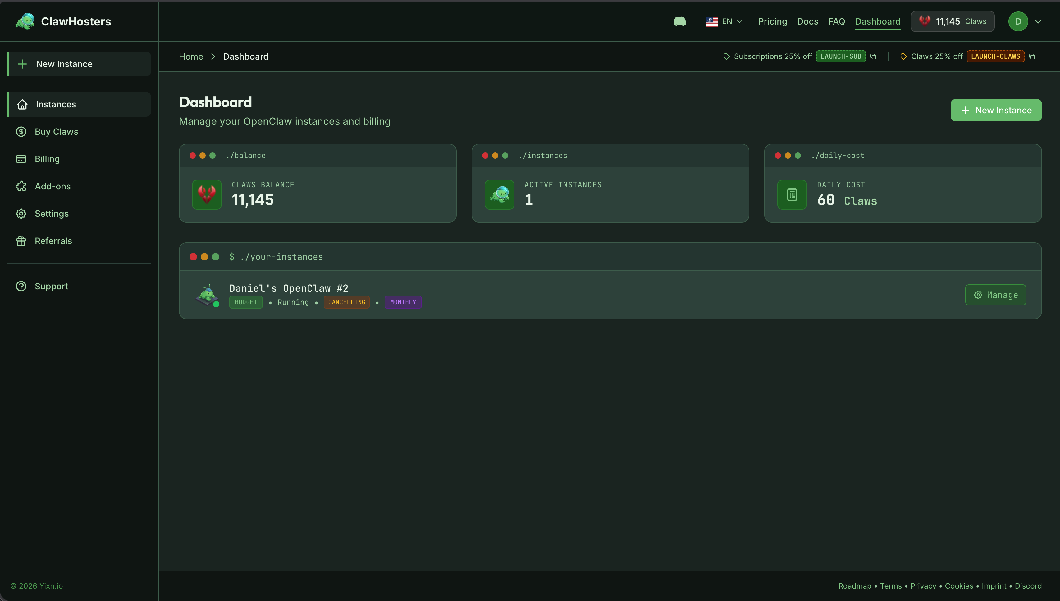 ClawHosters.com gallery image