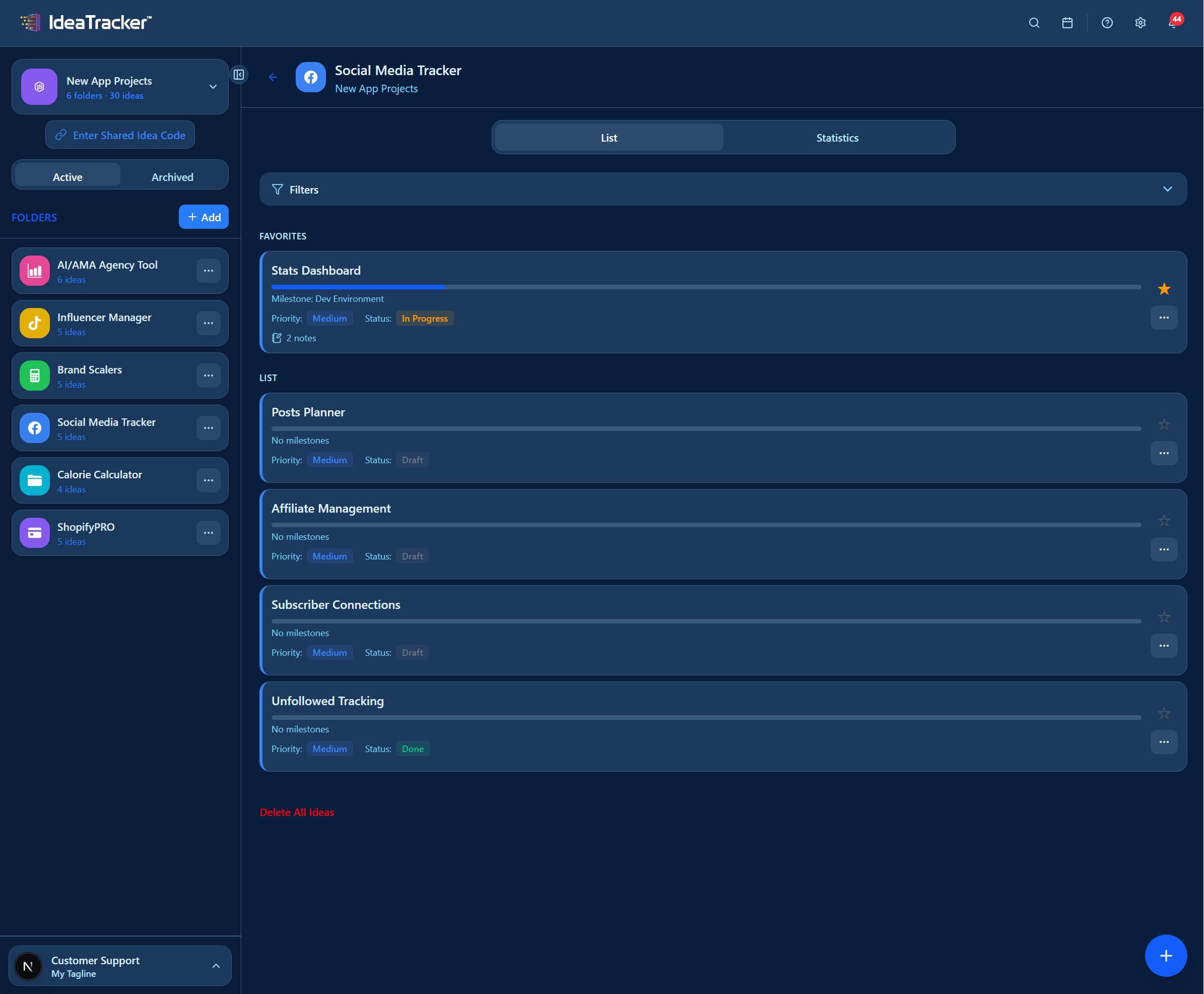 IdeaTracker gallery image