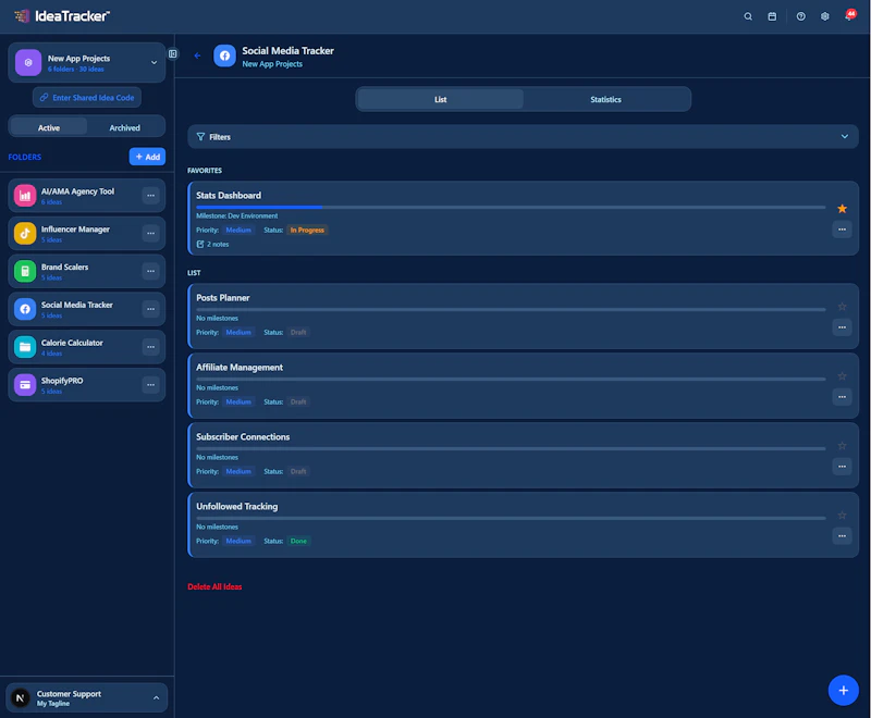 IdeaTracker screenshot 5