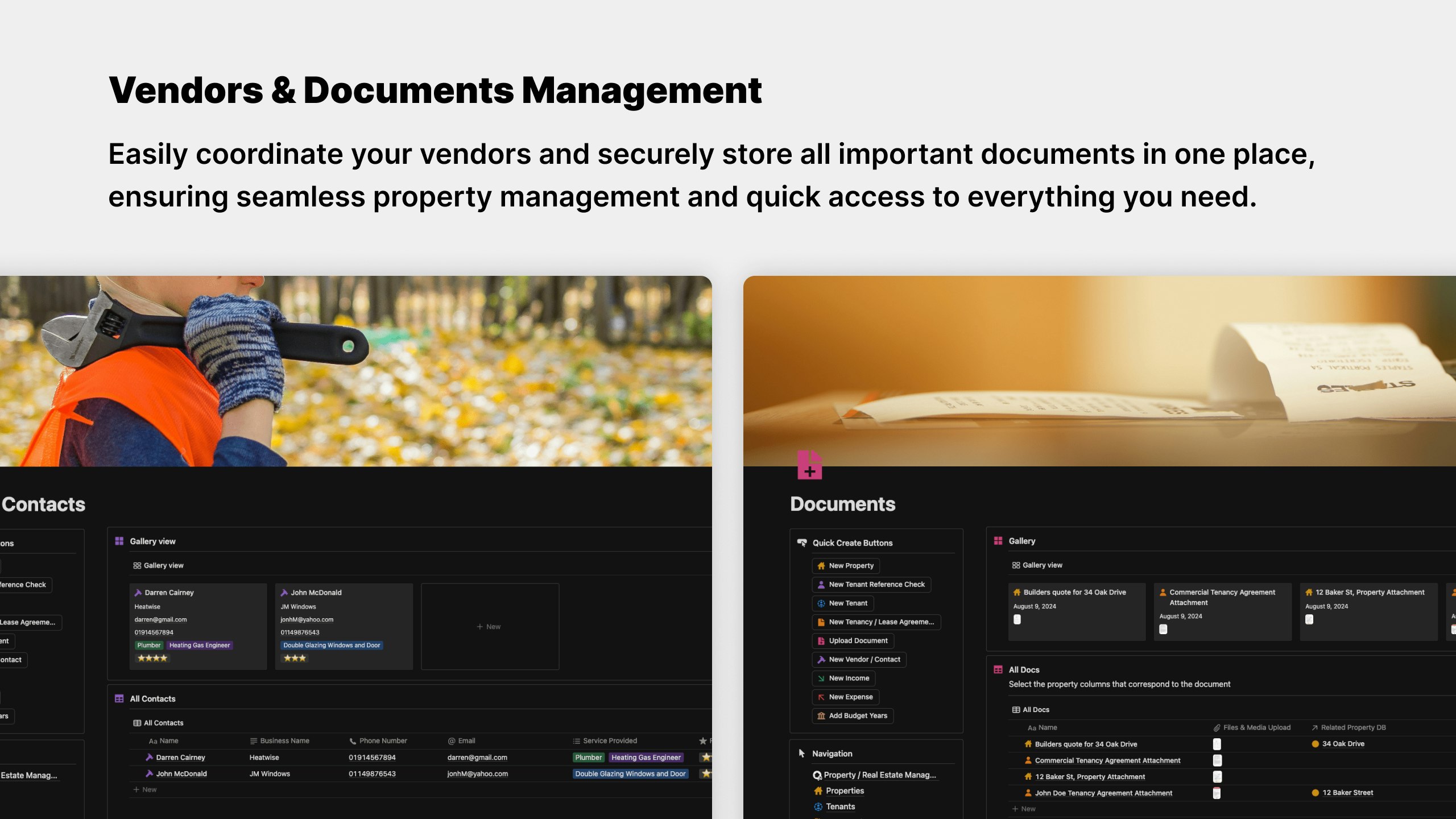 Rental Property Manager Dashboard gallery image