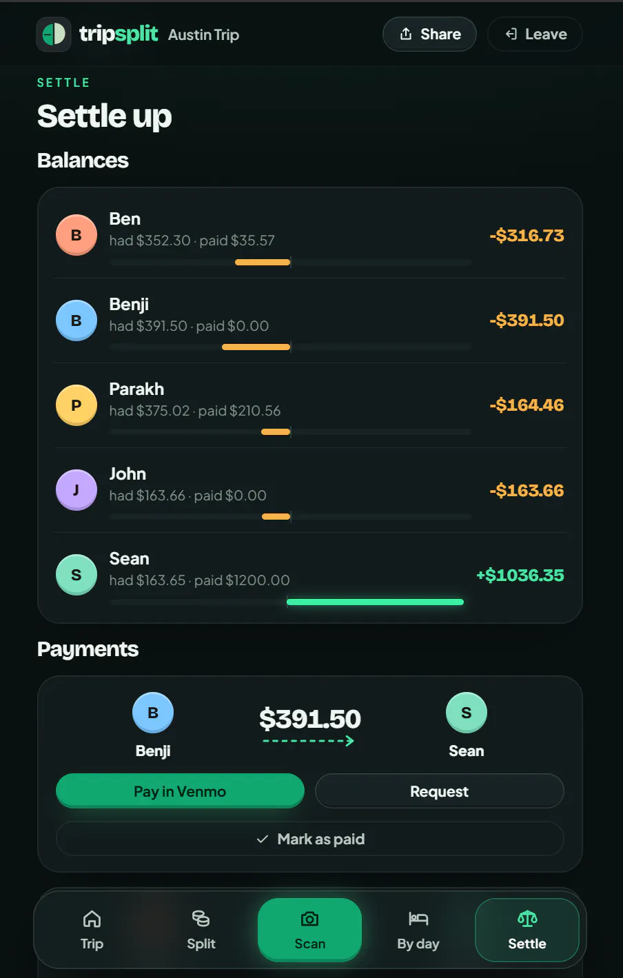 TripSplit gallery image