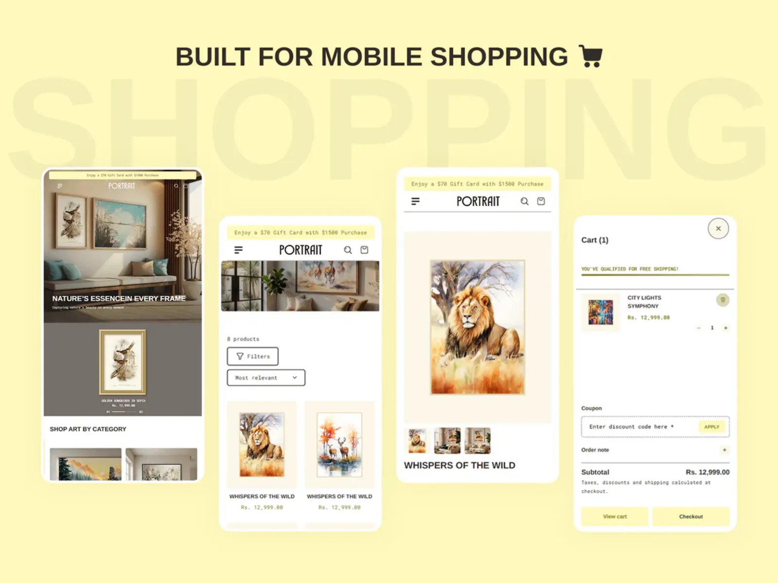Portrait Art Shopify Theme screenshot 3