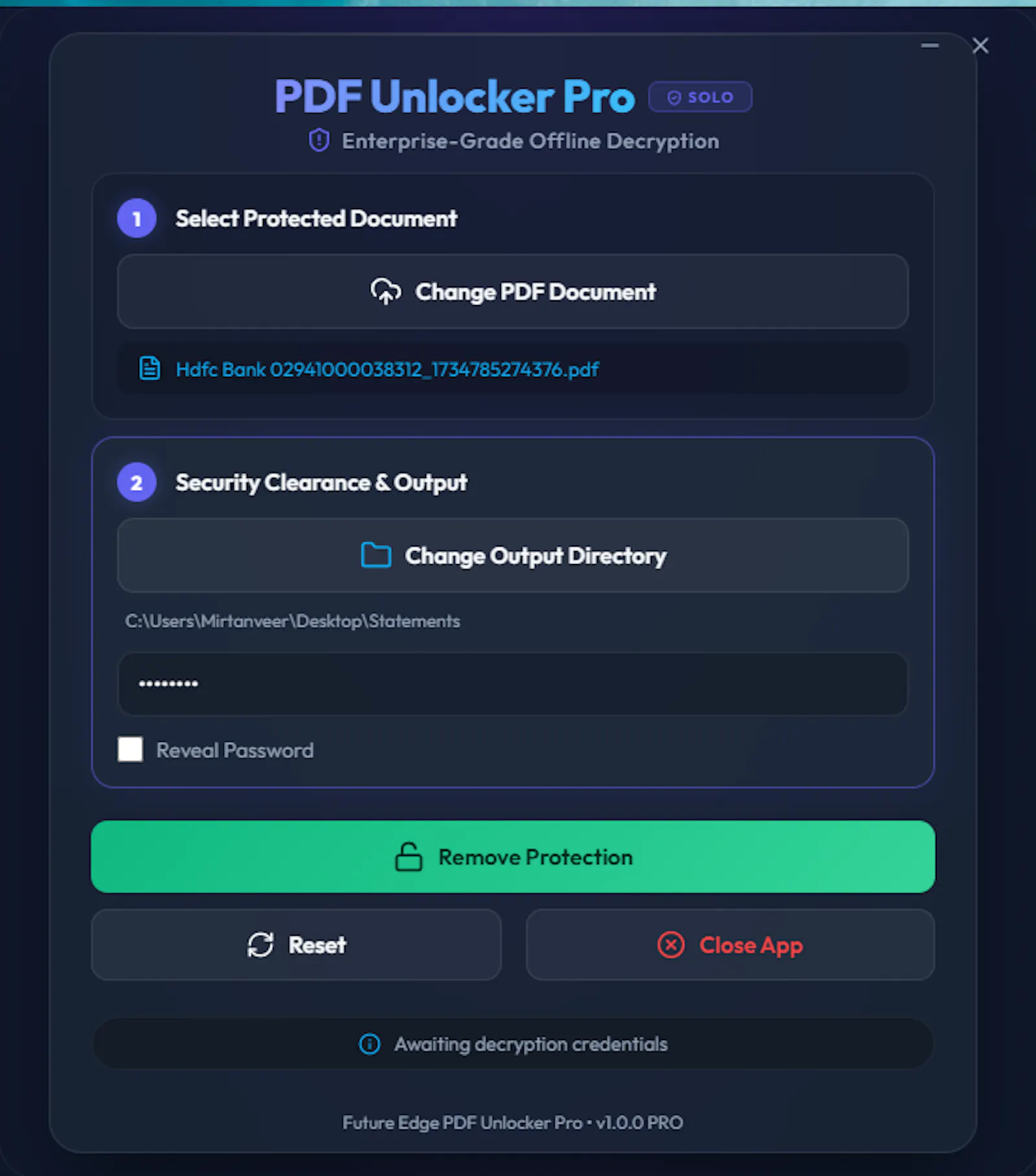PDF Unlocker Pro screenshot 3
