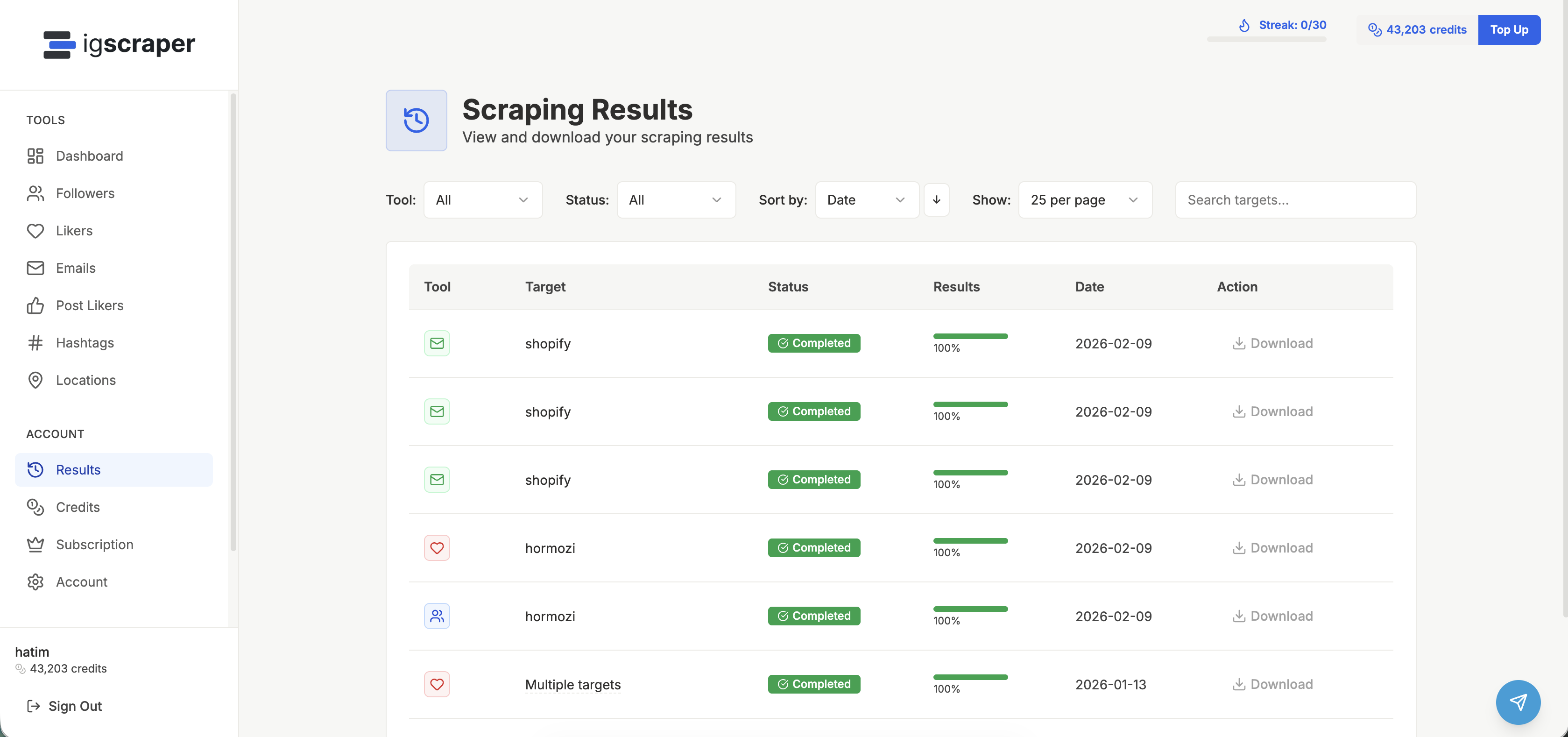 igscraper - Screenshot 3 showing product features and functionality
