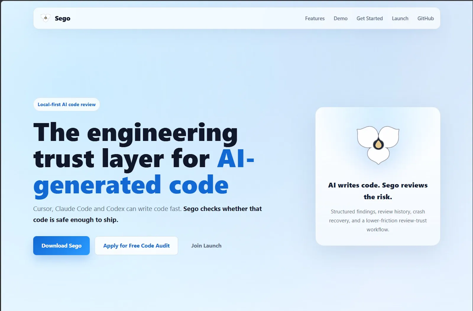 A safety review layer for AI code screenshot 1