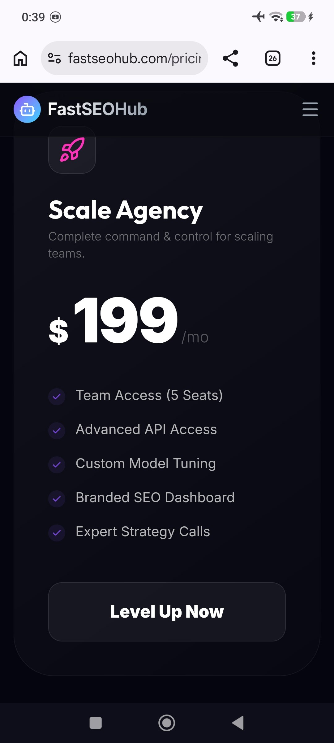 FastSEOHub - Screenshot 3 showing product features and functionality