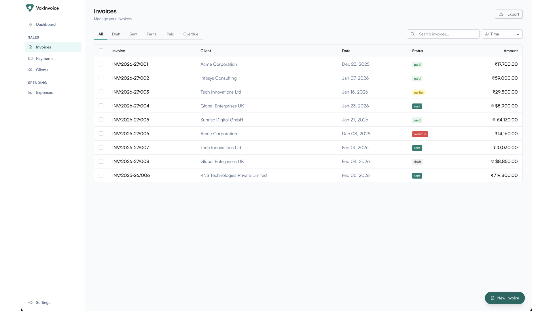 VoxInvoice gallery image