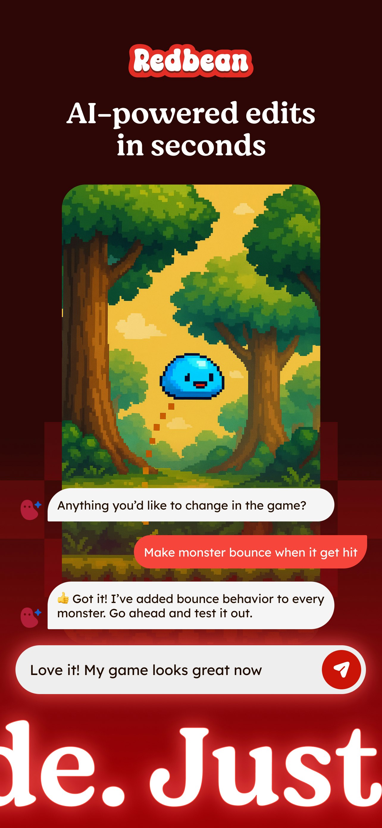 Redbean AI: Vibe coding a game in 2 mins media 2
