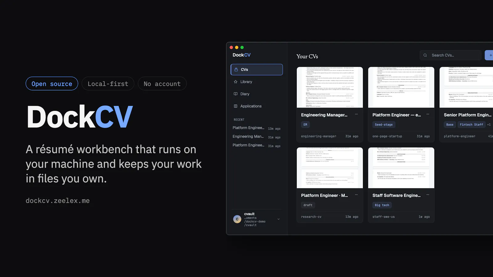 DockCV screenshot 1