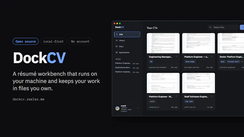 DockCV screenshot 1