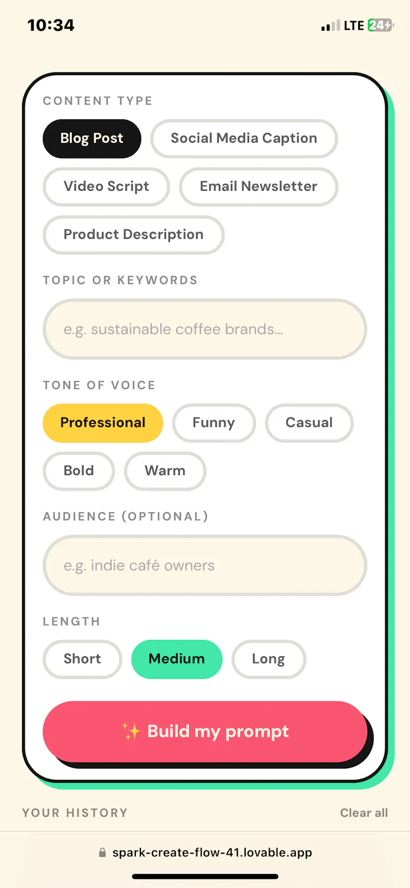 Niche Prompt Generator screenshot 3