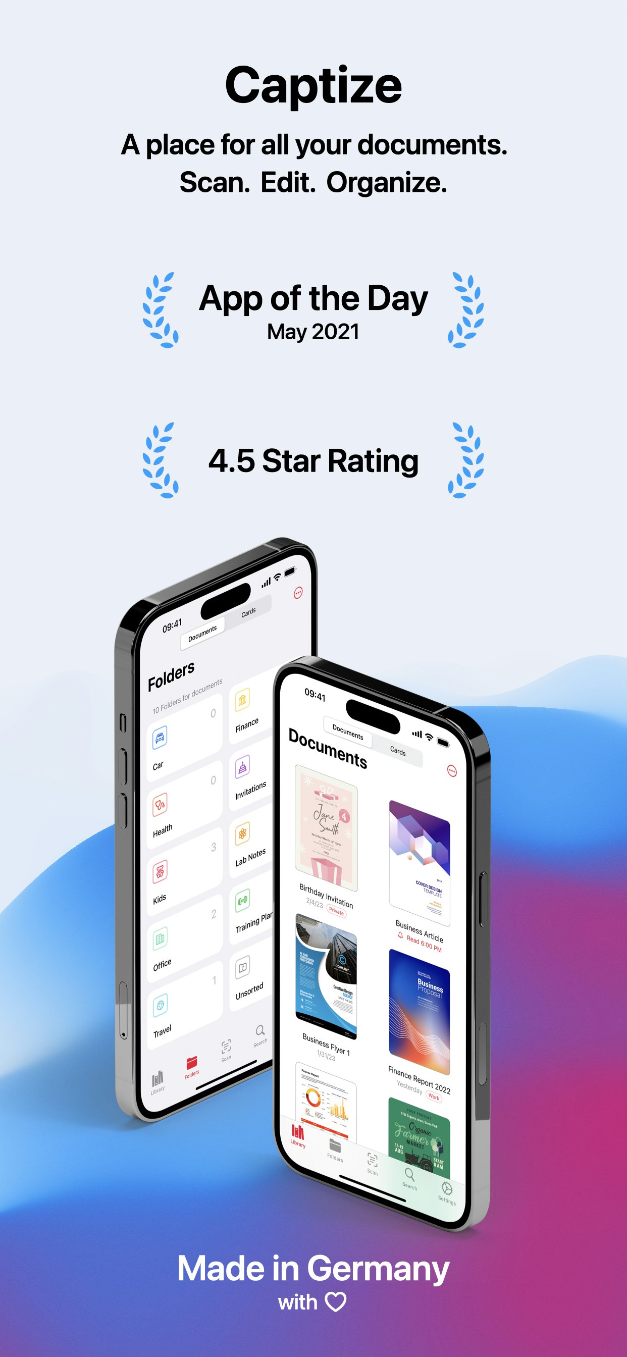 앱을 캡처합니다 - Apple 장치 용 고급 문서 관리 앱 미디어 1