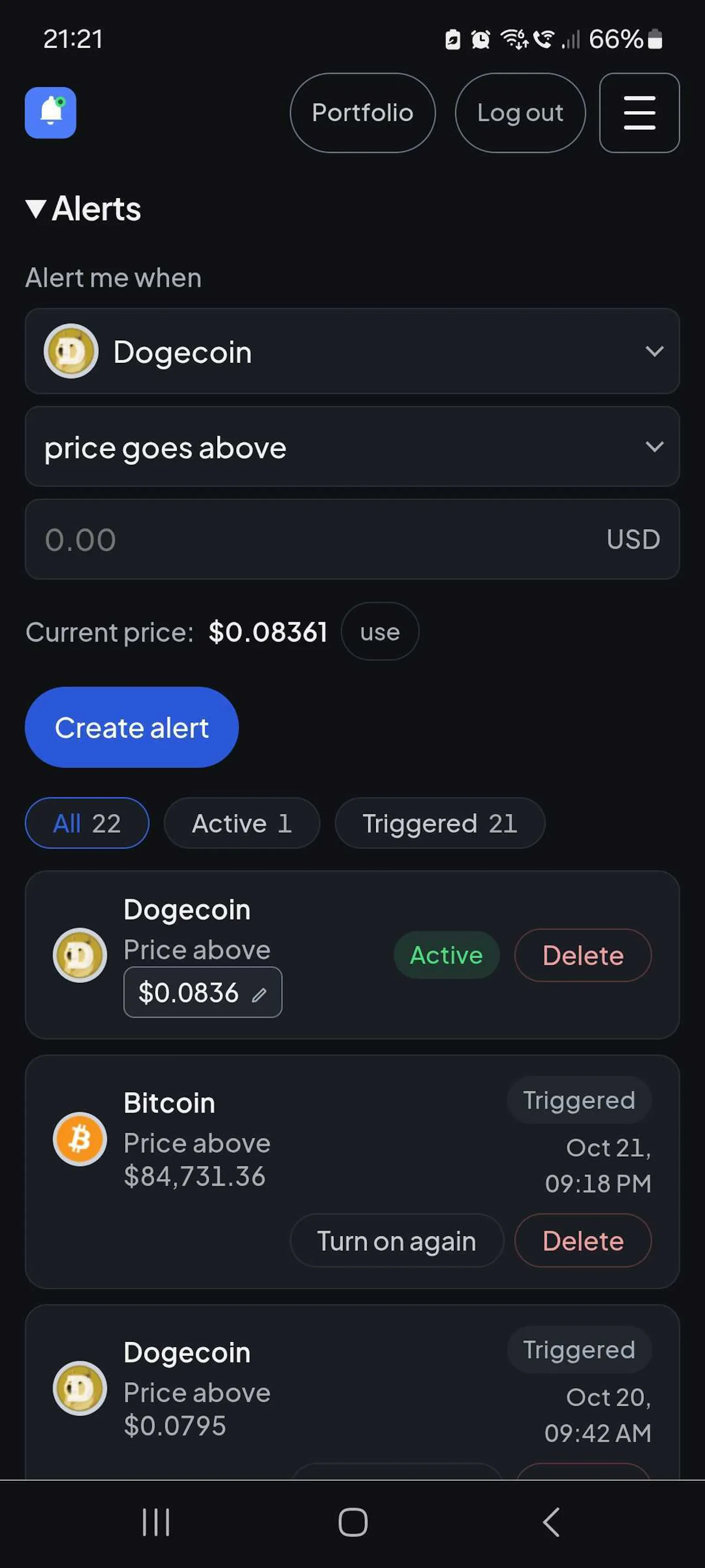 Memecoin Price Alerts screenshot 5