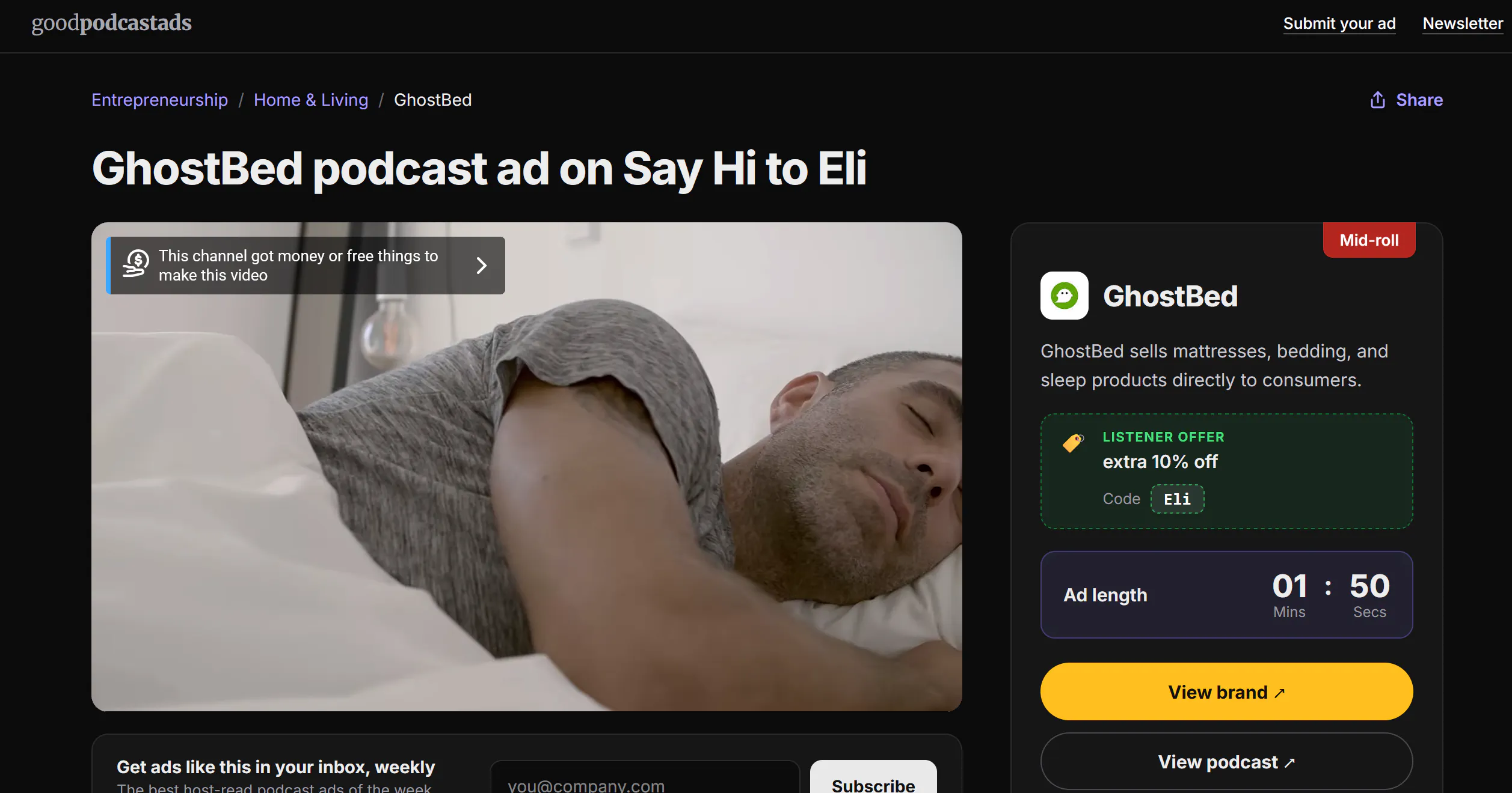 Podcast Ad Library gallery image