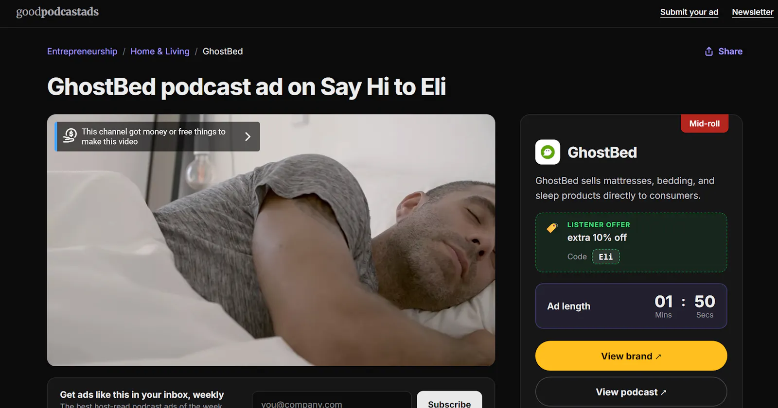 Podcast Ad Library screenshot 3