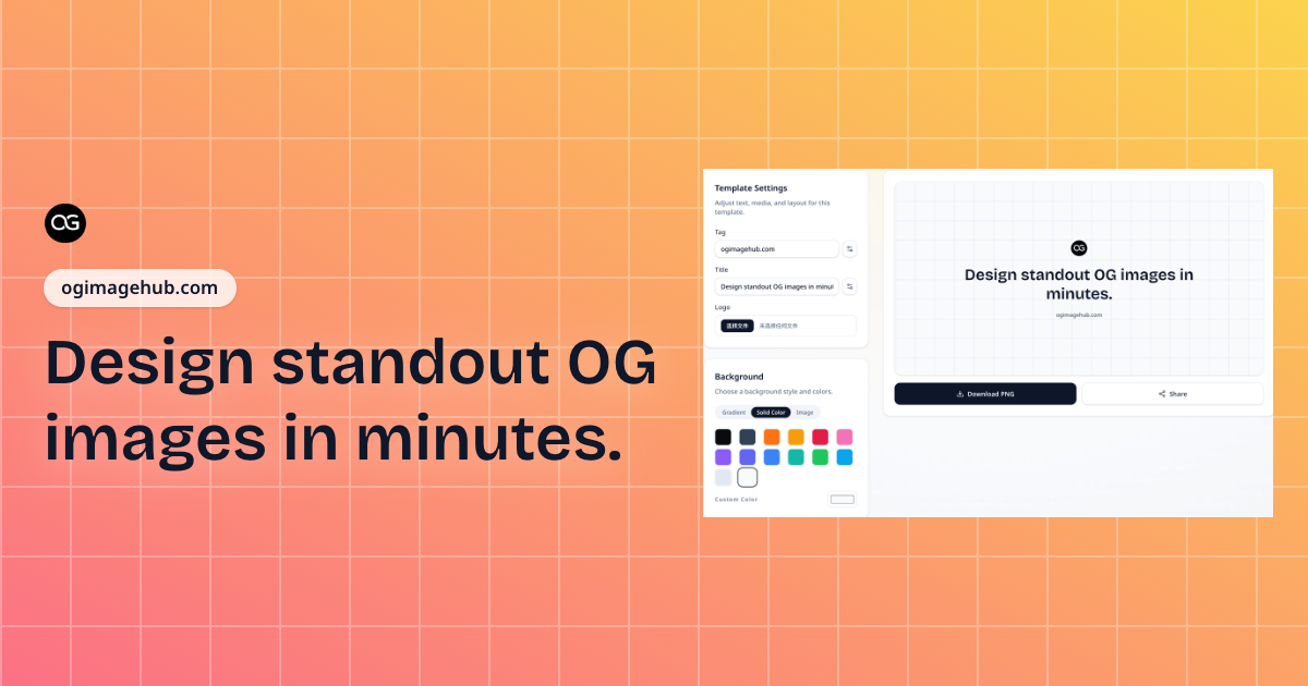 OG Image Hub - Main product screenshot demonstrating key features and user interface