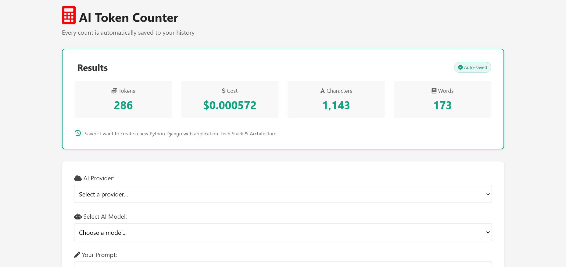 Token Counter Pro gallery image