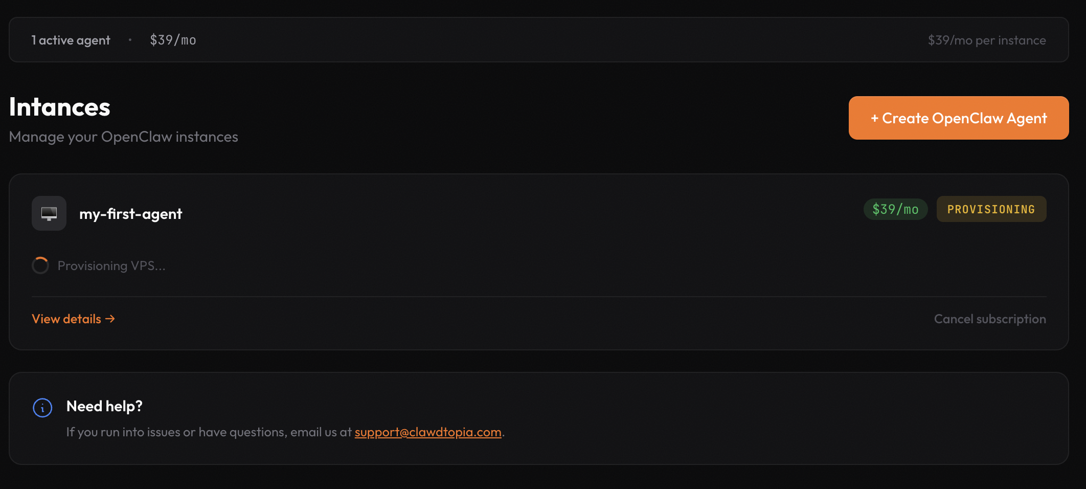 Clawdtopia - Screenshot 2 showing product features and functionality