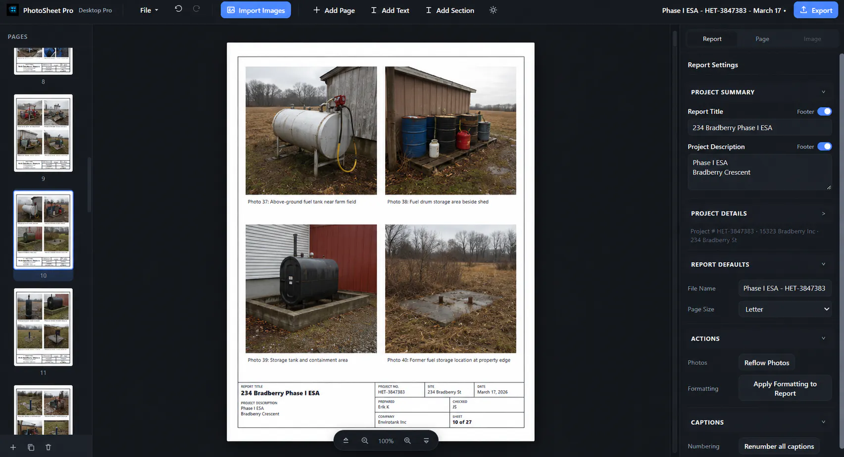 PhotoSheet Reports Pro gallery image