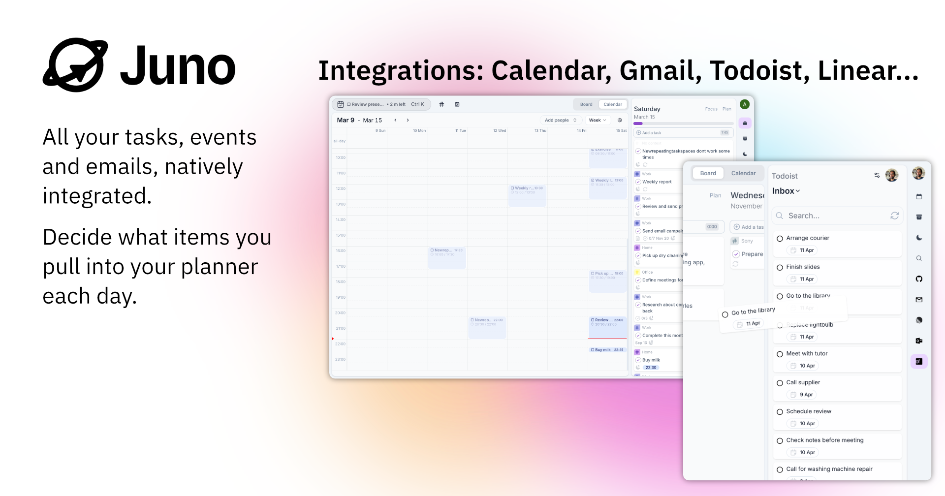 Juno digital planner gallery image