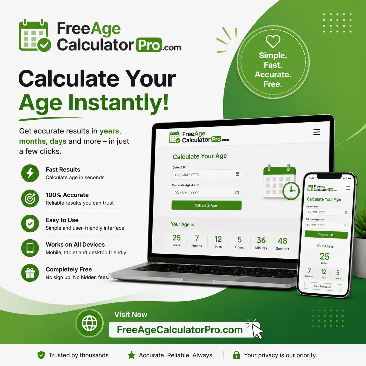 Free Age Difference Calculator Pro gallery image