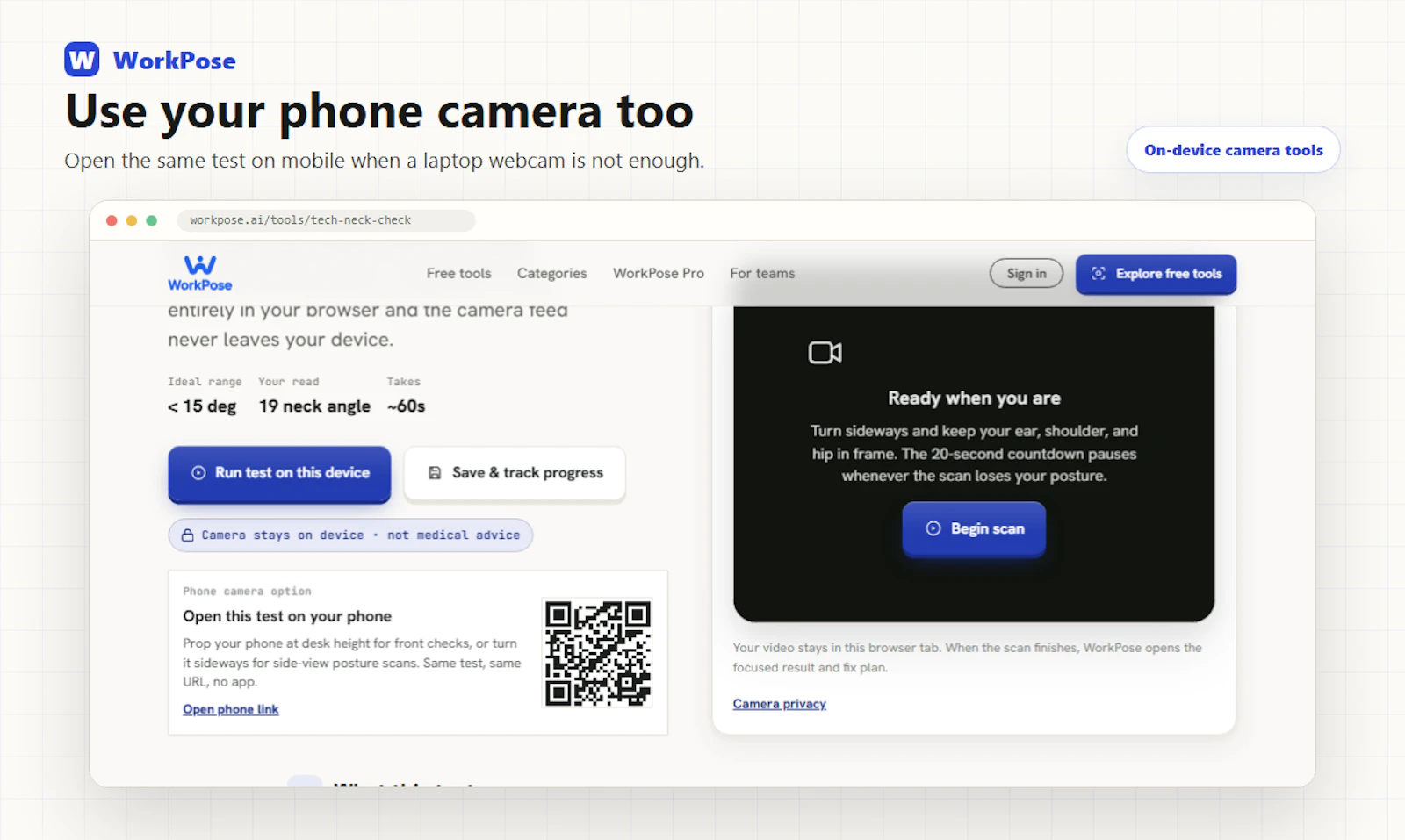WorkPose screenshot 2