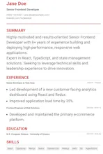 Professional PDF CV gallery image