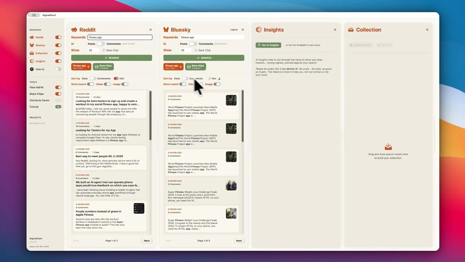 SignalHunt screenshot 1 (video preview)