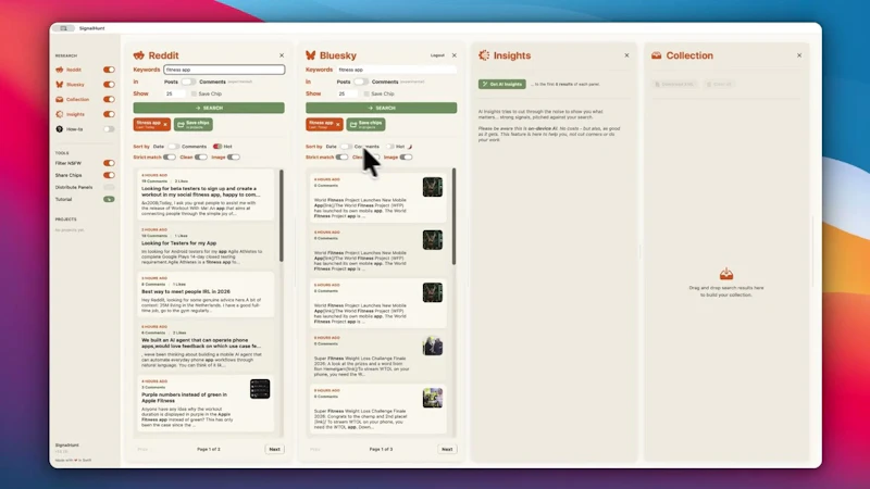 SignalHunt screenshot 1 (video preview)