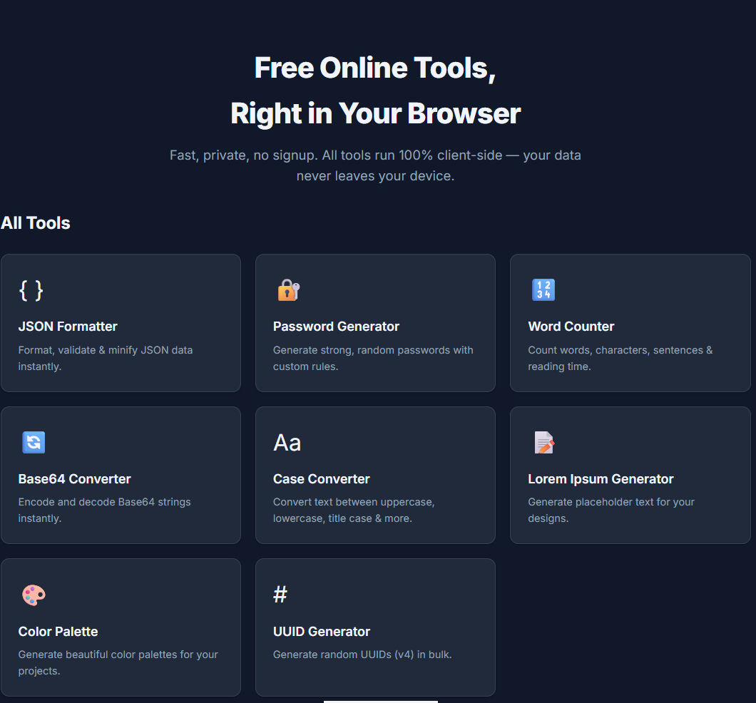 ToolPilot — Free Online Tools gallery image