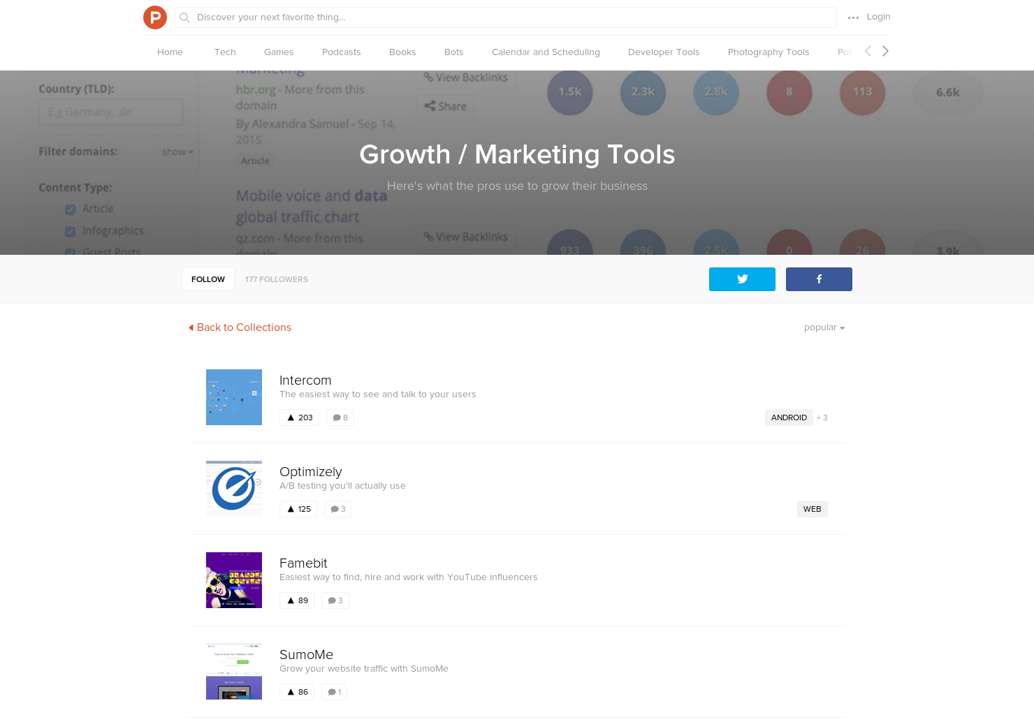 Growth / Marketing Tools