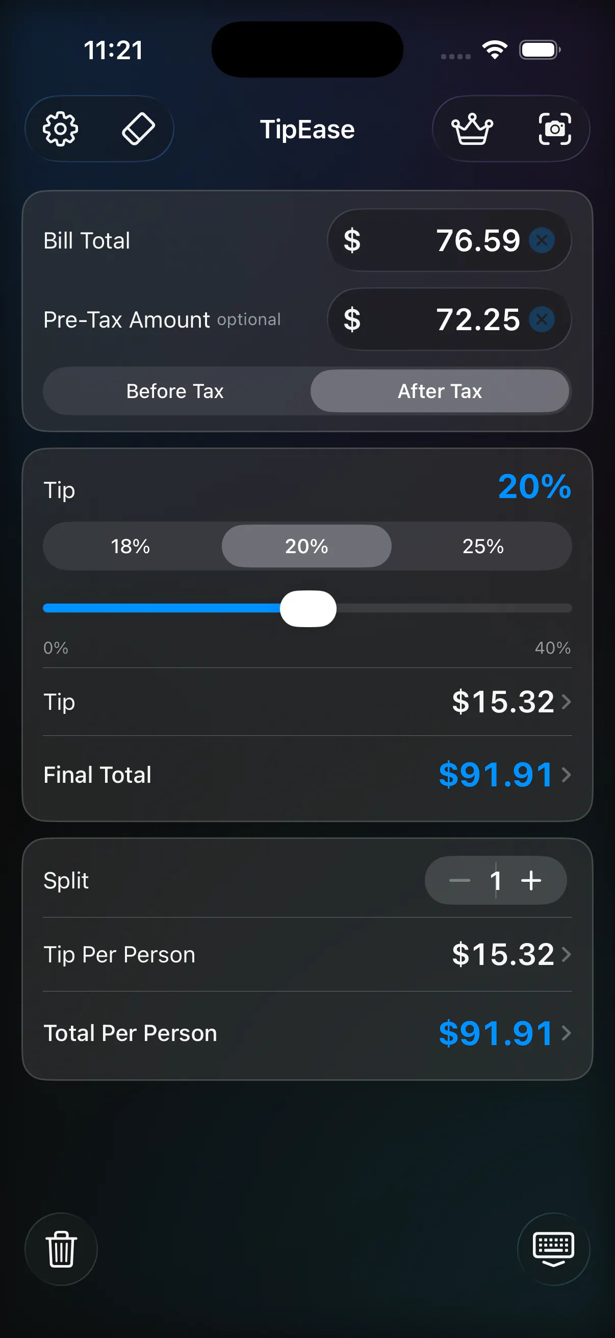 TipEase Calculator 제품 배너