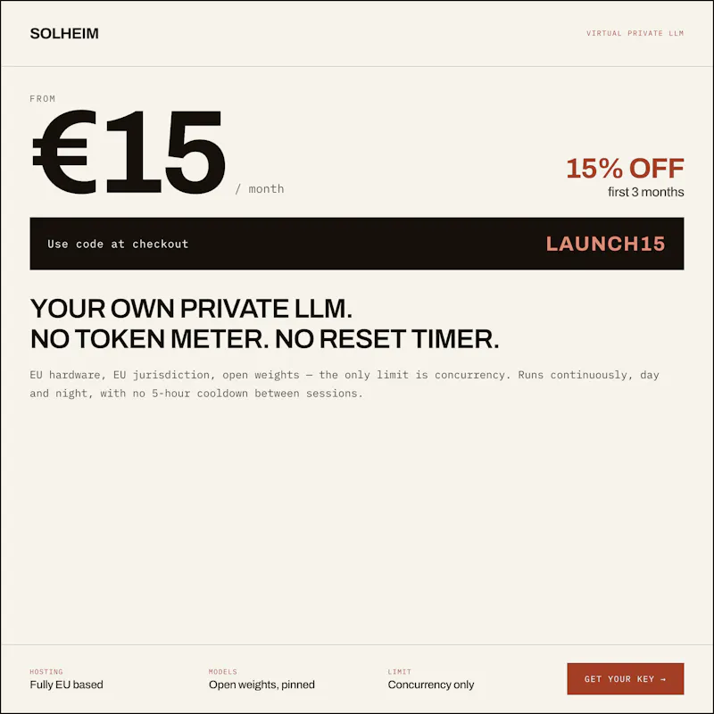 Solheim AI - your Virtual Private LLM screenshot 1