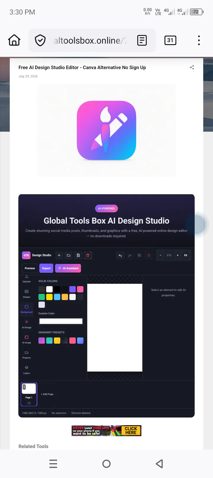 Canva Alternative AI Design Studio screenshot 5
