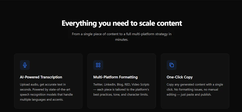 ContentRepurposer screenshot 2