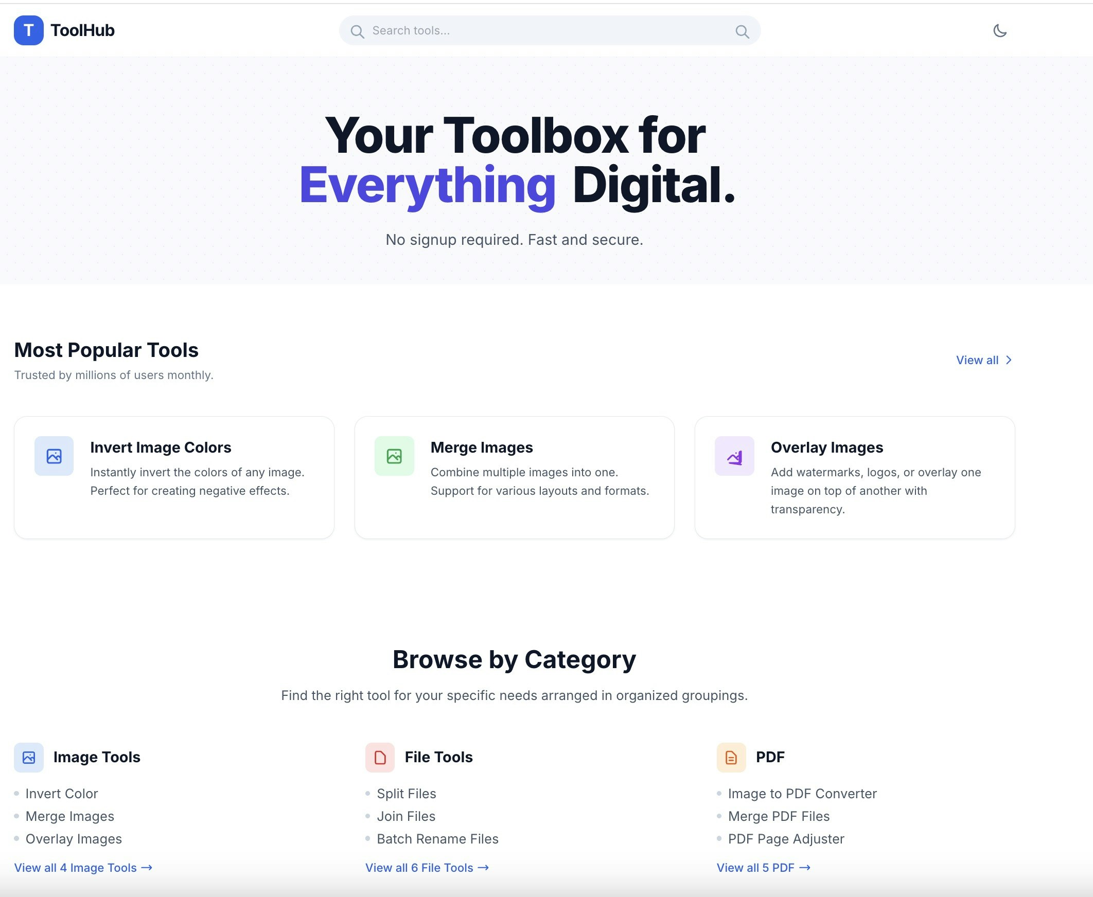 mytoolhub - Screenshot 2 showing product features and functionality