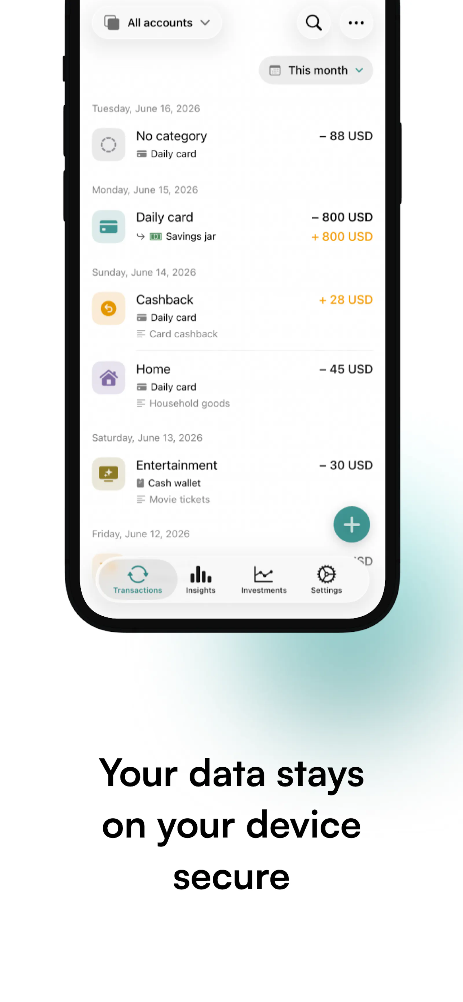 calmfinance screenshot 2