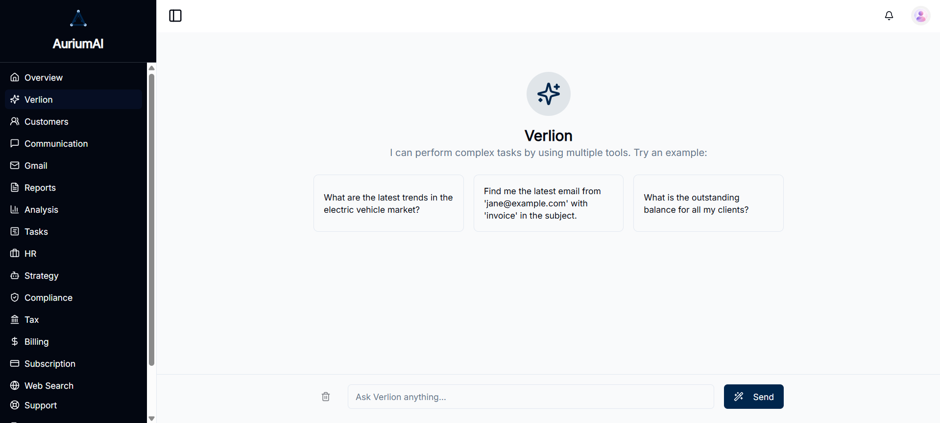 AuriumAI - Screenshot 3 showing product features and functionality