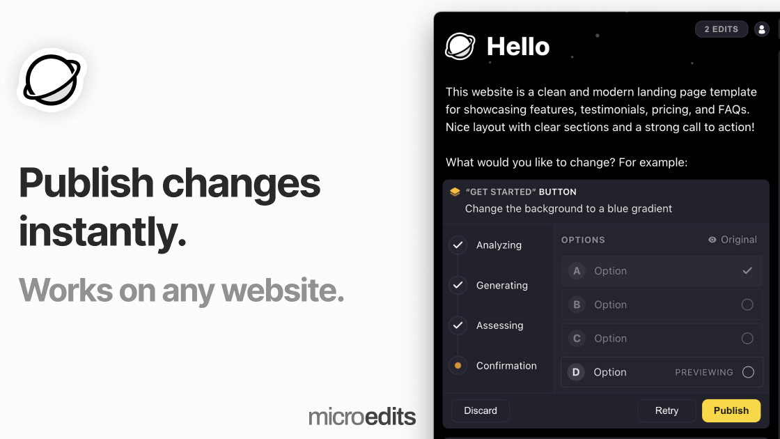 Website Changes Preview
