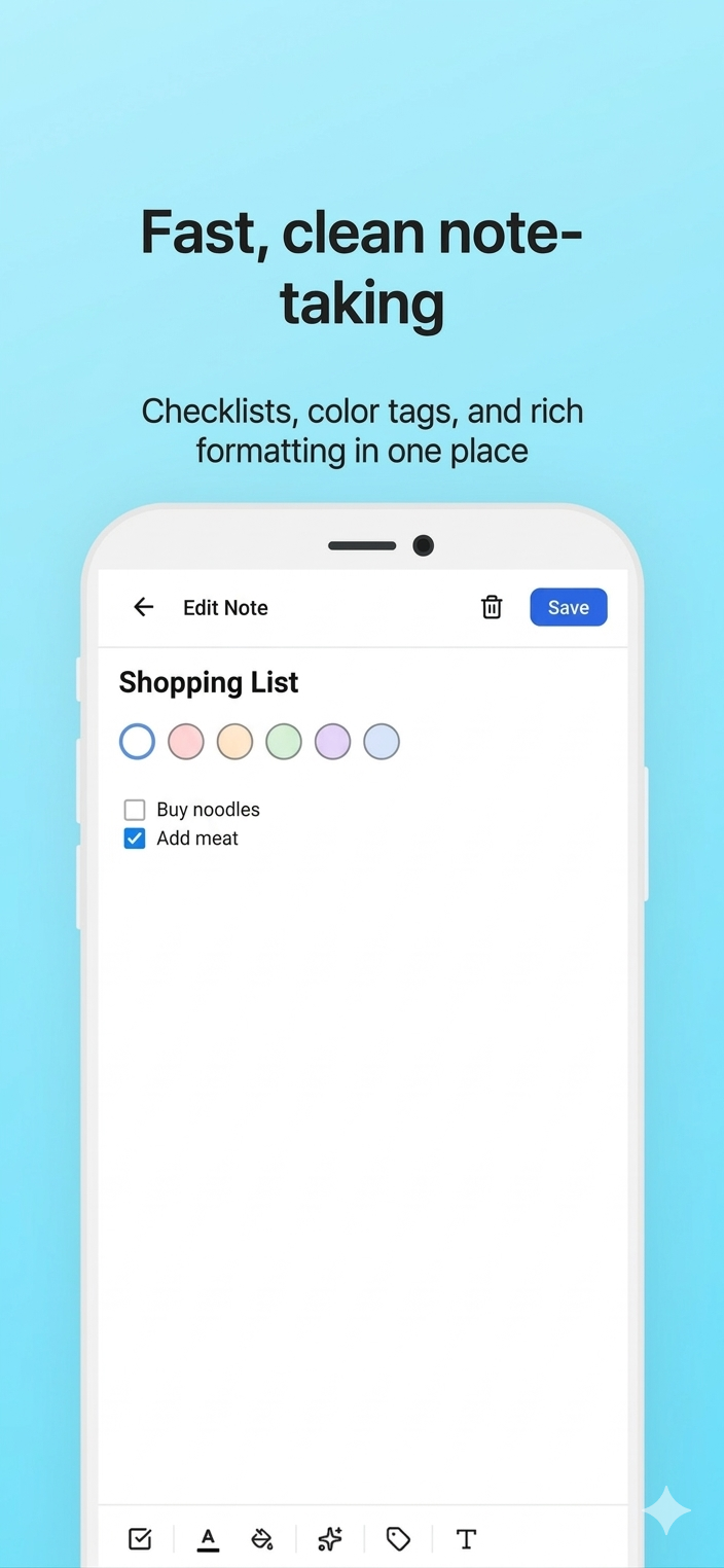 Notely - AI Smart Note Summarizer gallery image