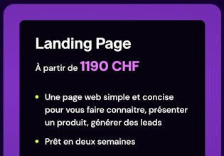 Création de Landing page gallery image